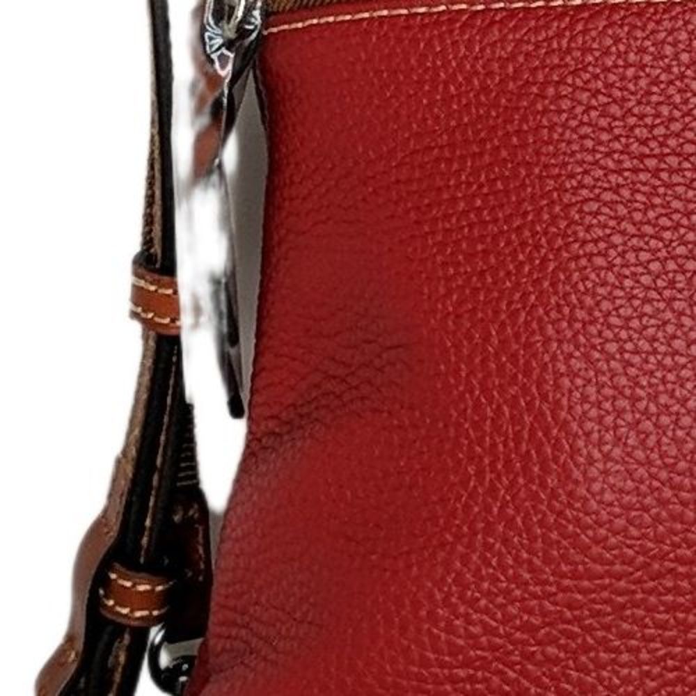 Dooney & Bourke Sz Medium Pebble Leather Crossbody Red A260501 - Picture 5 of 6